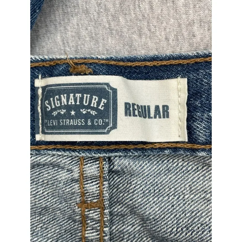 Levis Jeans‎ Mens 40 x 32 Blue 100% Cotton Signature Regular Straight